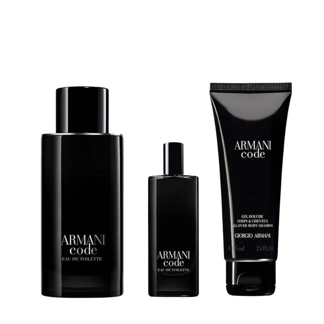 KIT GIORGIO ARMANI CODE EAU DE TOILETTE 125ML + GEL DE BANHO 75ML + 15ML  S24 — miniatura 2