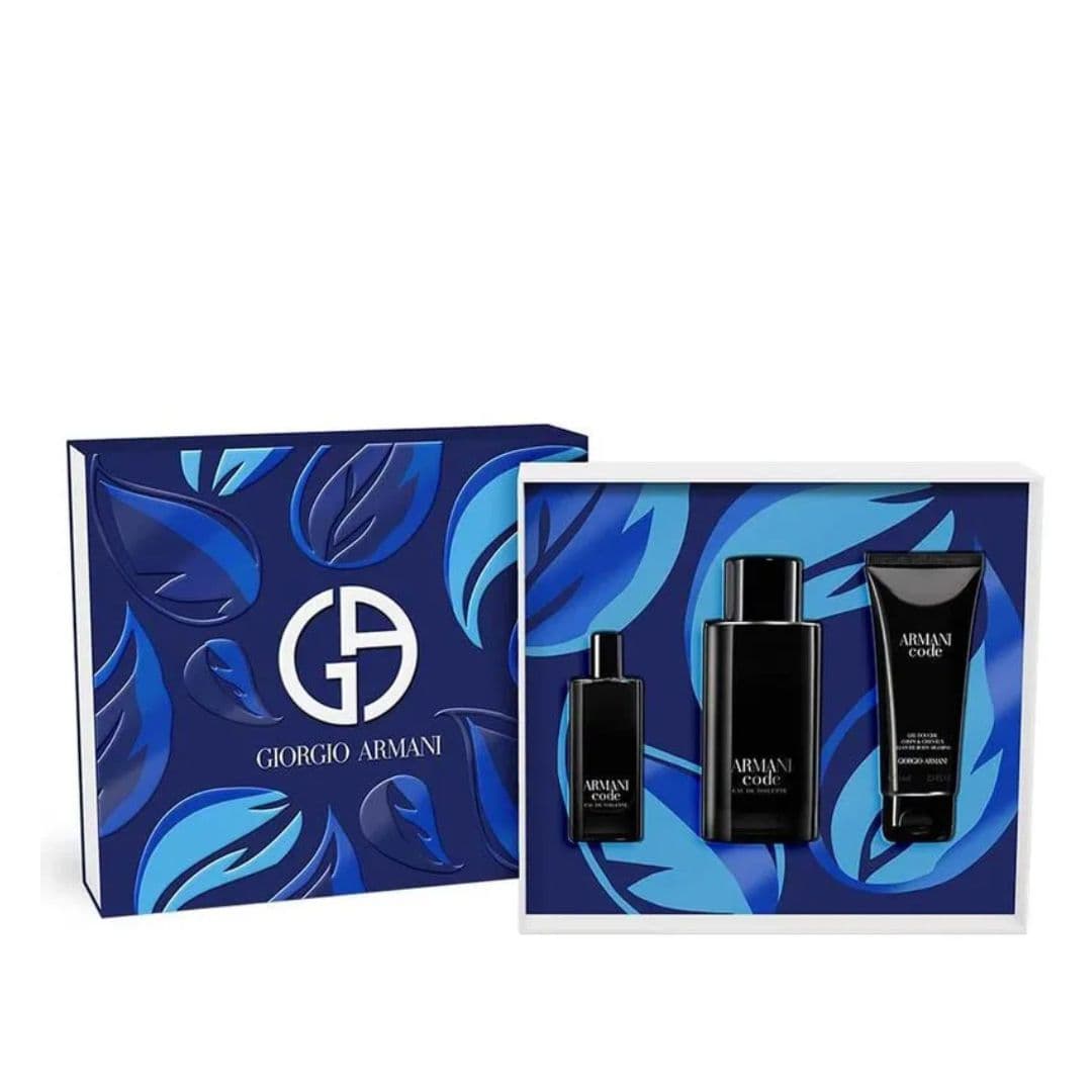 KIT GIORGIO ARMANI CODE EAU DE TOILETTE 125ML + GEL DE BANHO 75ML + 15ML  S24 — miniatura 3