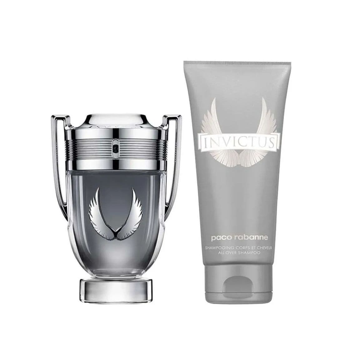 KIT RABANNE INVICTUS PLATINUM EAU DE PARFUM 100ML + SHOWER GEL 100ML — miniatura 2