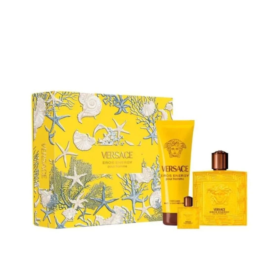 COFFRET VERSACE EROS ENERGY EAU DE PARFUM 100ML + BSG 150ML + MINI 5ML — miniatura 2