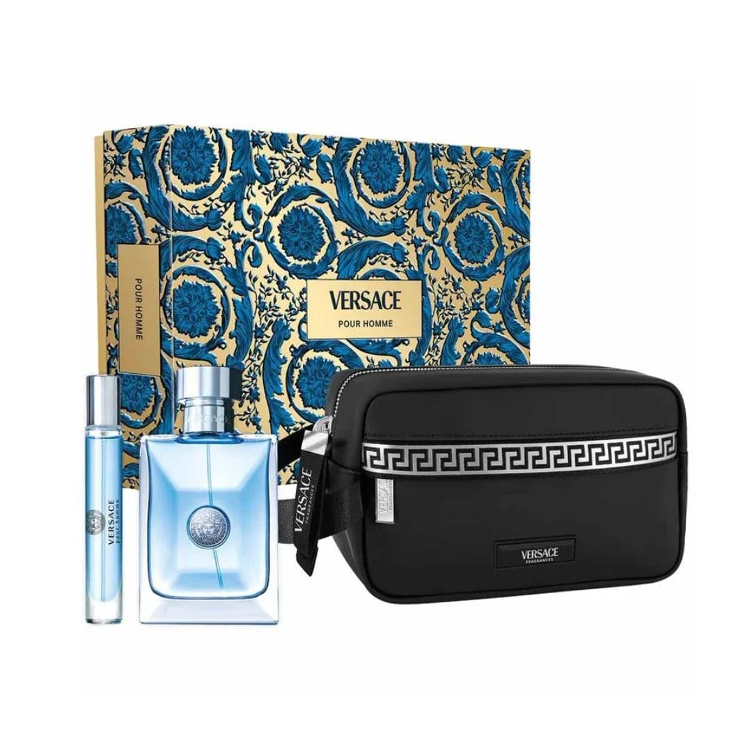KIT VERSACE POUR HOMME EAU DE TOILETTE 100ML + 10ML + TROUSSE