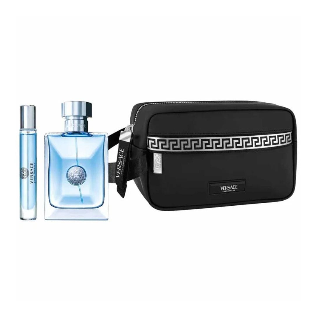 KIT VERSACE POUR HOMME EAU DE TOILETTE 100ML + 10ML + TROUSSE – imagem 2